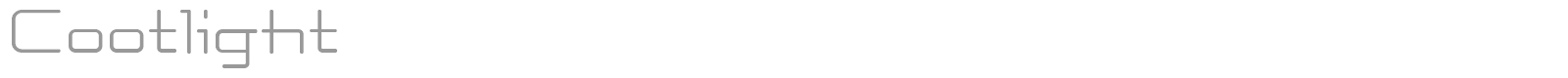 Cootlight font preview