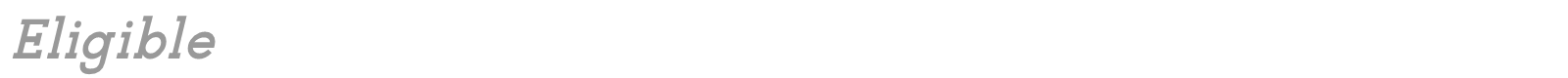 Eligible font preview