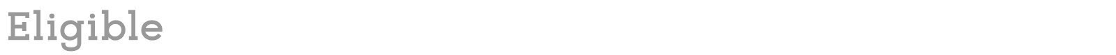Eligible font preview
