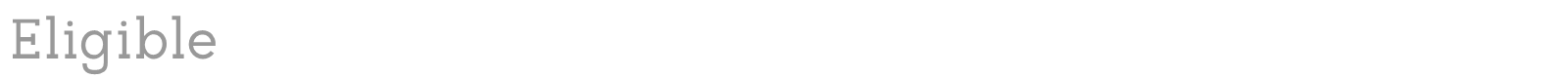 Eligible font preview