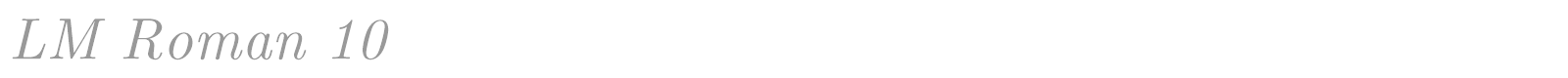 Latin Modern Roman Slanted font preview