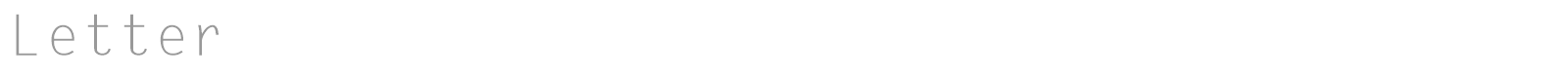 Letter font preview