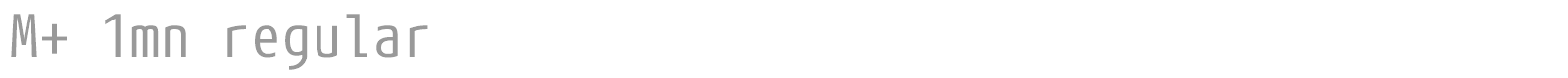 M+ 1mn regular font preview