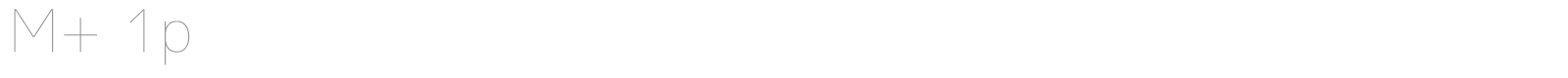 M+ 1p font preview