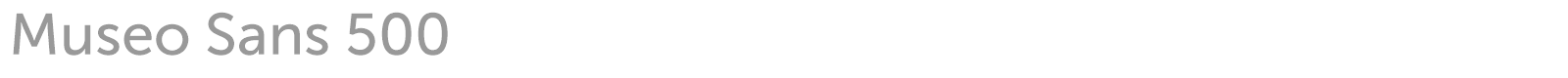 Museo Sans font preview