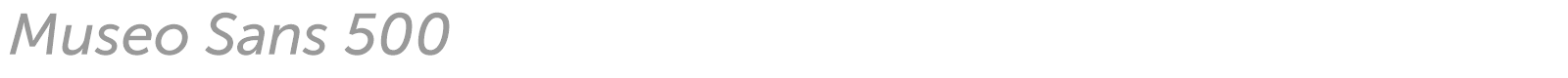 Museo Sans font preview