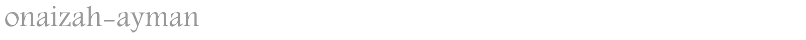 onaizah-ayman font preview