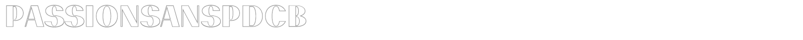 PassionSansPDcb font preview