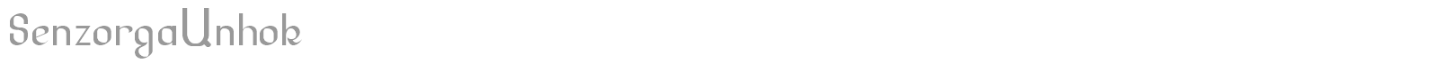 SenzorgaAnhok font preview
