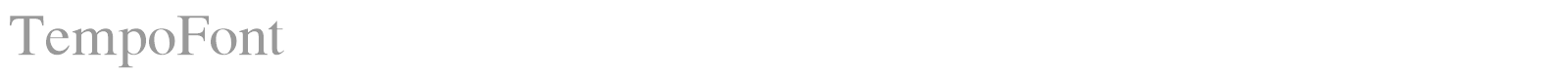 TempoFont font preview