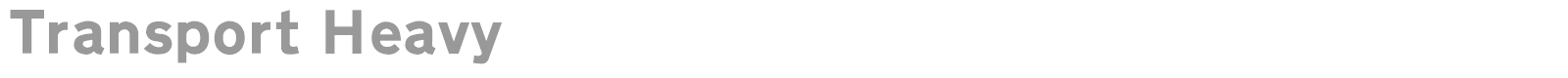 Transport Heavy font preview