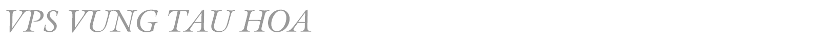 VPS Vung Tau Hoa font preview