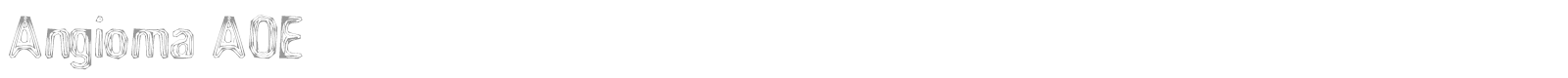Angioma font preview