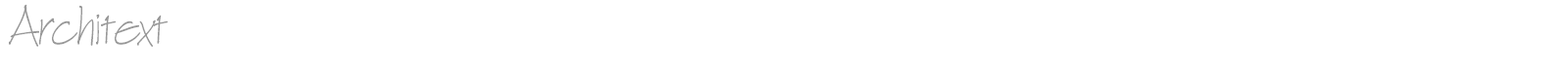 Architext font preview