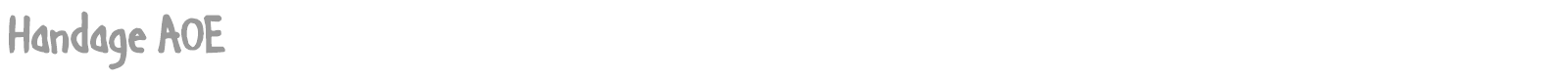 Handage font preview