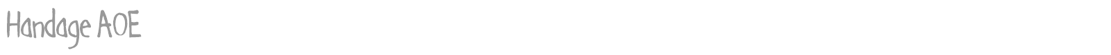 Handage font preview