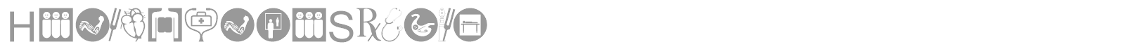 Healthcare Symbols font preview