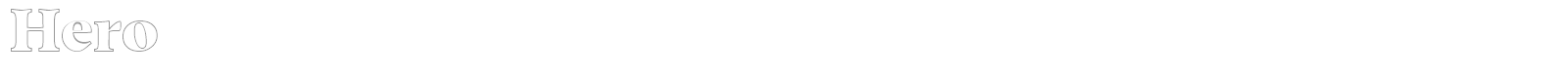 Hero font preview