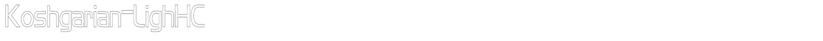 Koshgarian-LighHC font preview