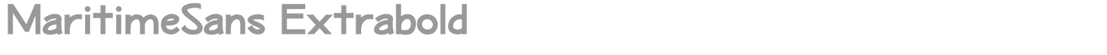 Maritime Sans font preview