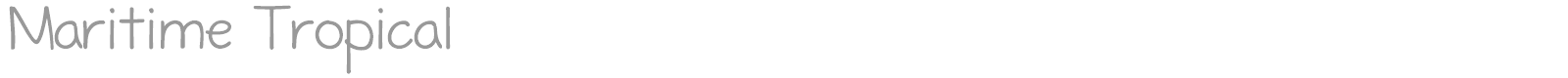Maritime Tropical font preview