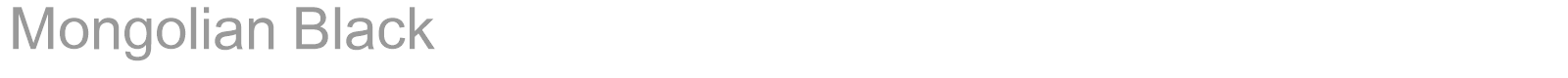 Mongolian Black font preview