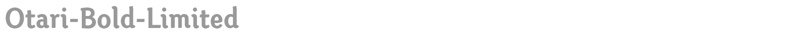 Otari font preview