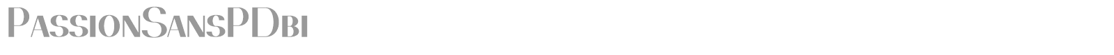 PassionSansPDbi font preview