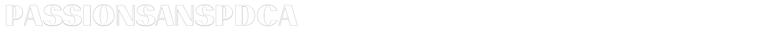 PassionSansPDca font preview