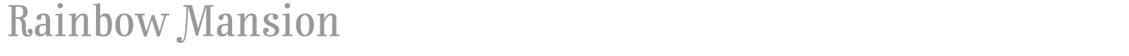 Rainbow Mansion font preview