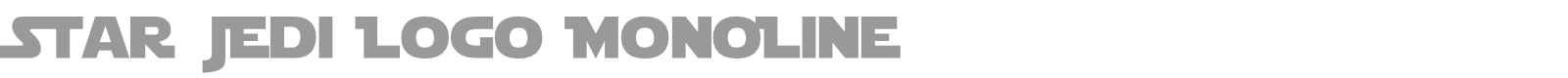 Star Jedi font preview