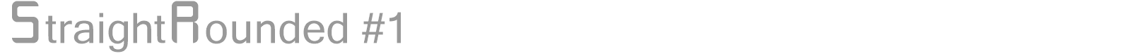 StraightRounded #1 font preview