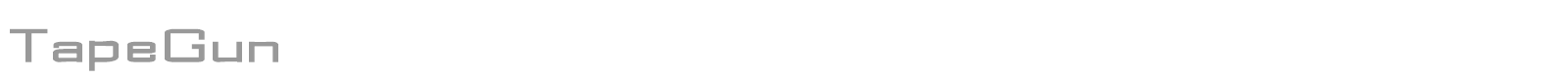 Tape Gun font preview