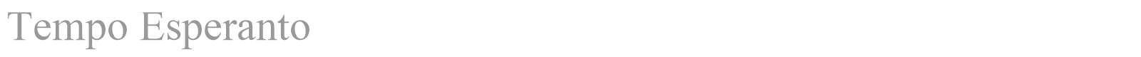 Tempo Esperanto font preview