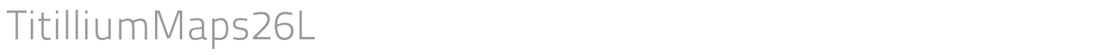 TitilliumMaps26L font preview