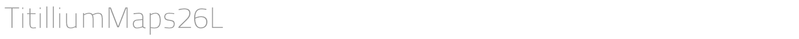 TitilliumMaps26L font preview