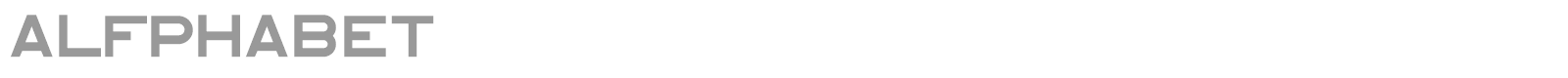 Alfphabet font preview