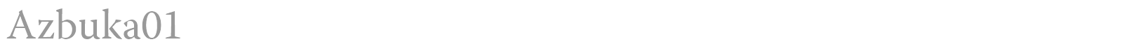 Azbuka01 font preview