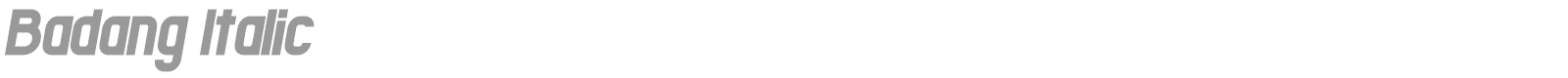 Badang font preview