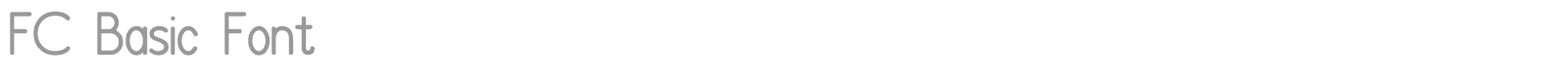 FC Basic Font font preview