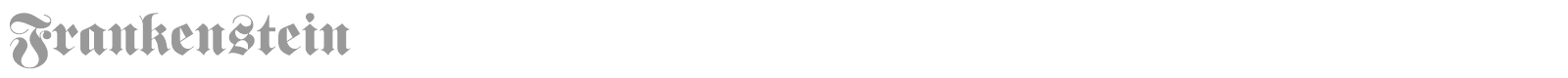 Frankenstein font preview