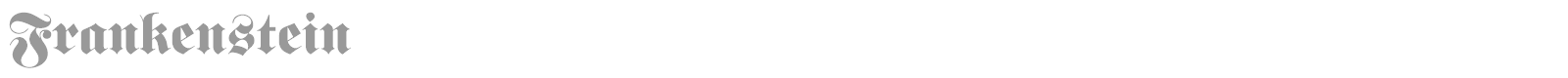 Frankenstein font preview