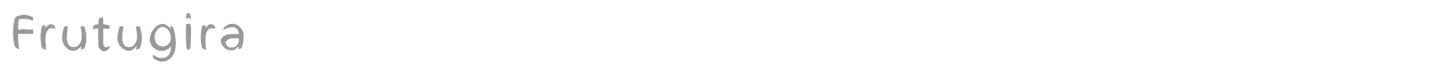 Frutugira font preview