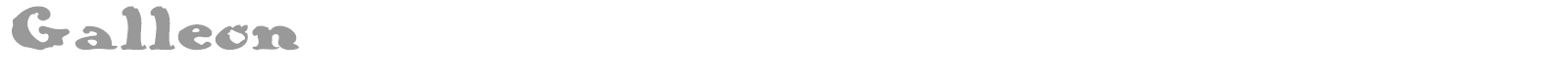 Galleon font preview