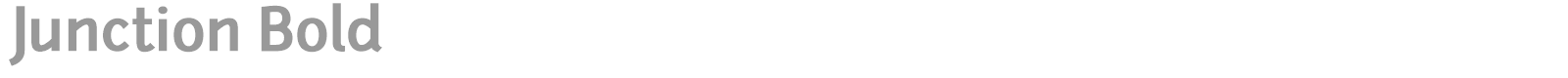 Junction font preview