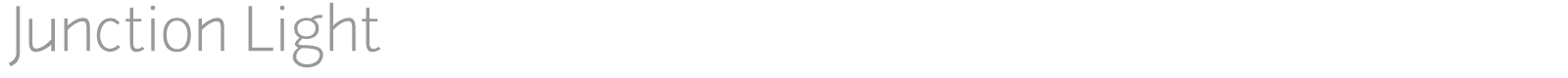 Junction font preview