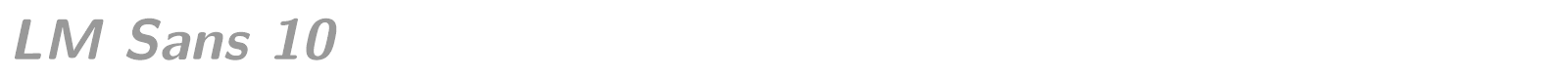 Latin Modern Sans Demi Cond font preview