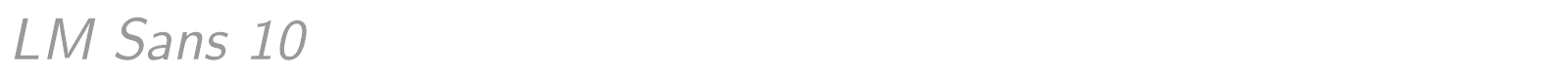 Latin Modern Sans Demi Cond font preview