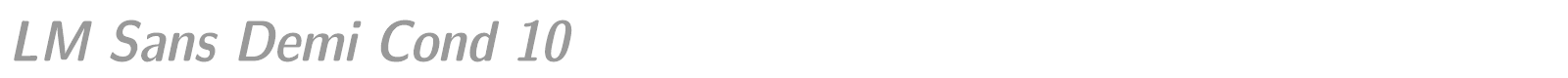 Latin Modern Sans Demi Cond font preview