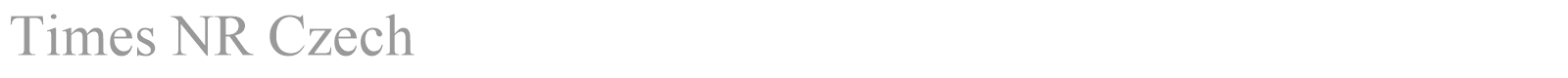 Times NR Czech font preview